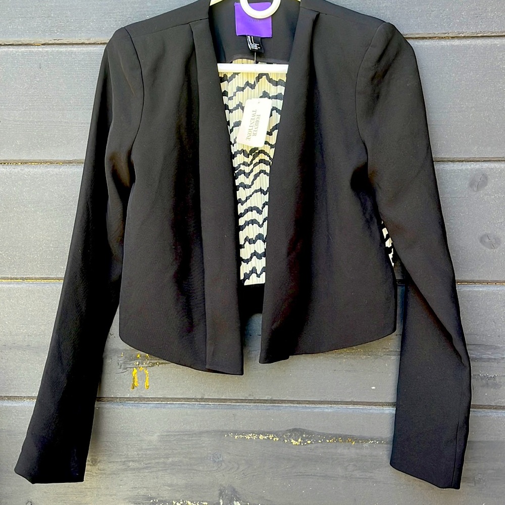 Forever 21 fancy black coat